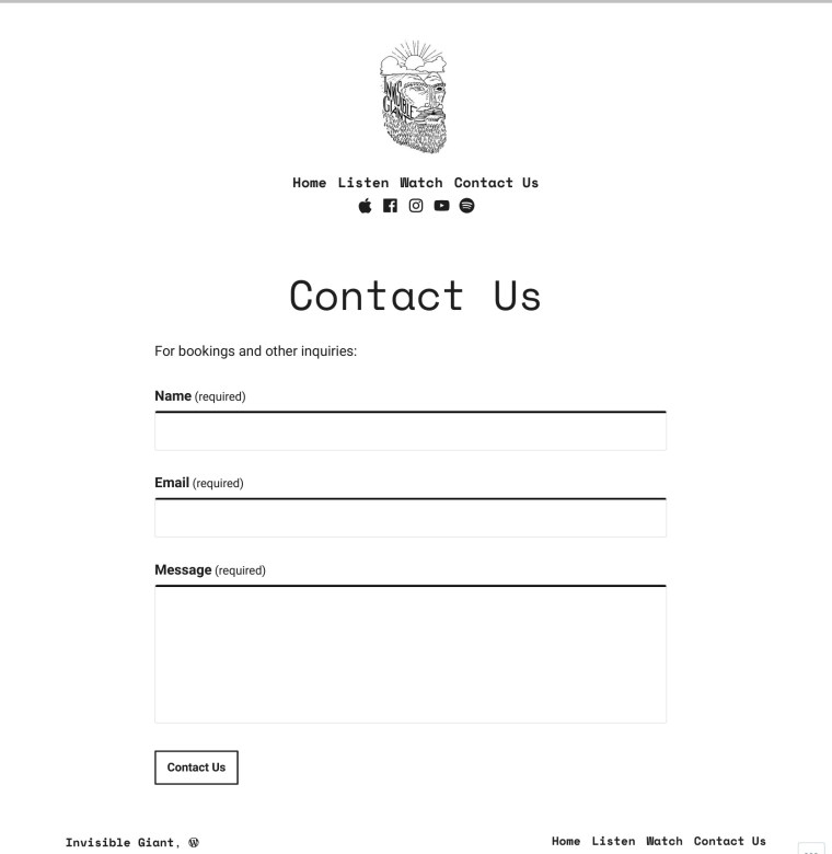 Invisible Giant - Contact Us